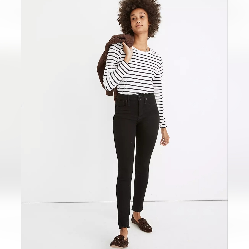 NWT madewell black High- Rise skinny Jeans
